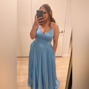 Blue dress